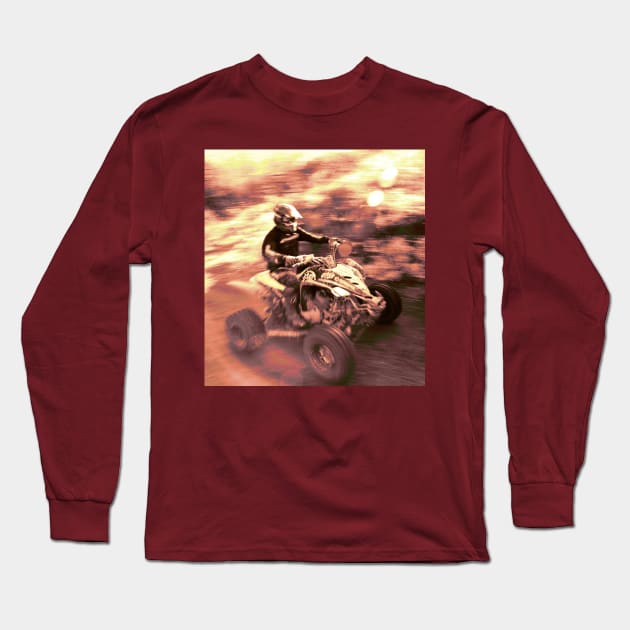 ATV offroad racing Long Sleeve T-Shirt by Gaspar Avila